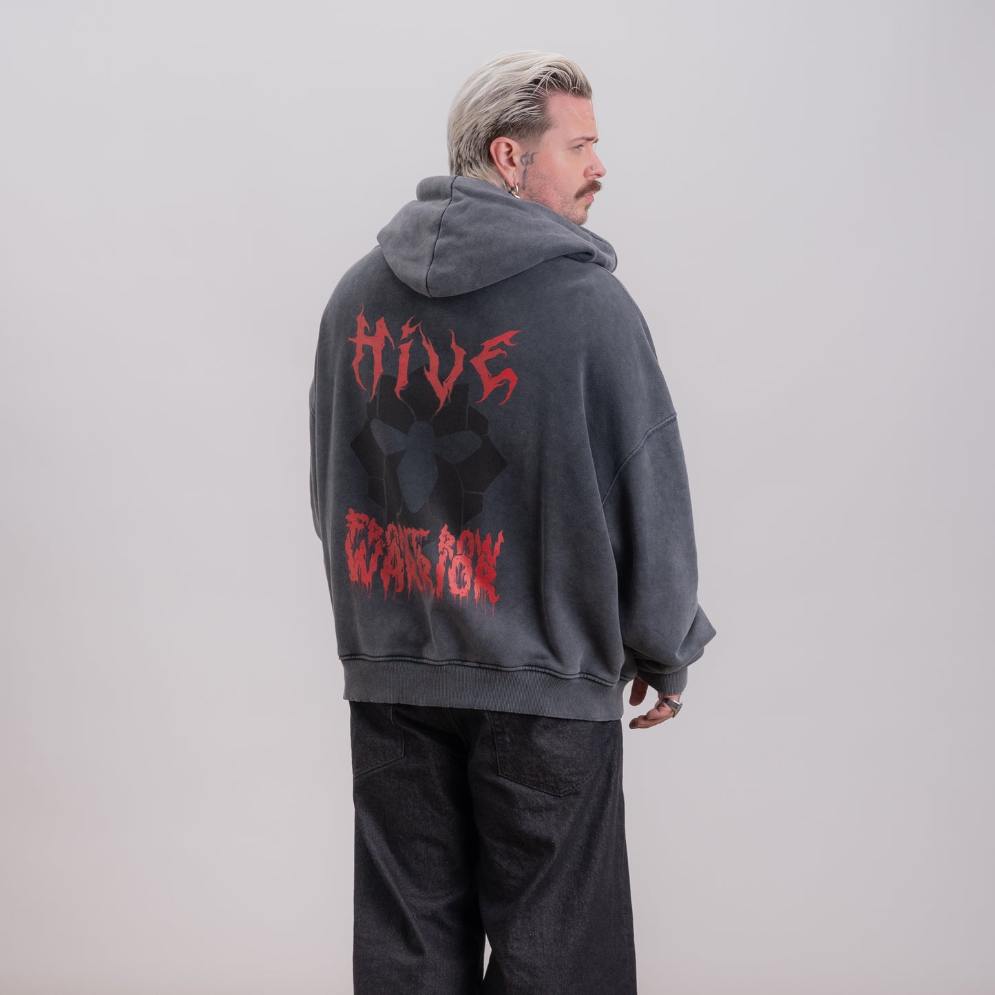 FRONT ROW WARRIOR HOODIE RED