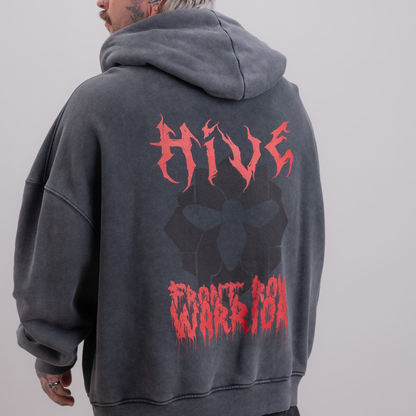 FRONT ROW WARRIOR HOODIE RED
