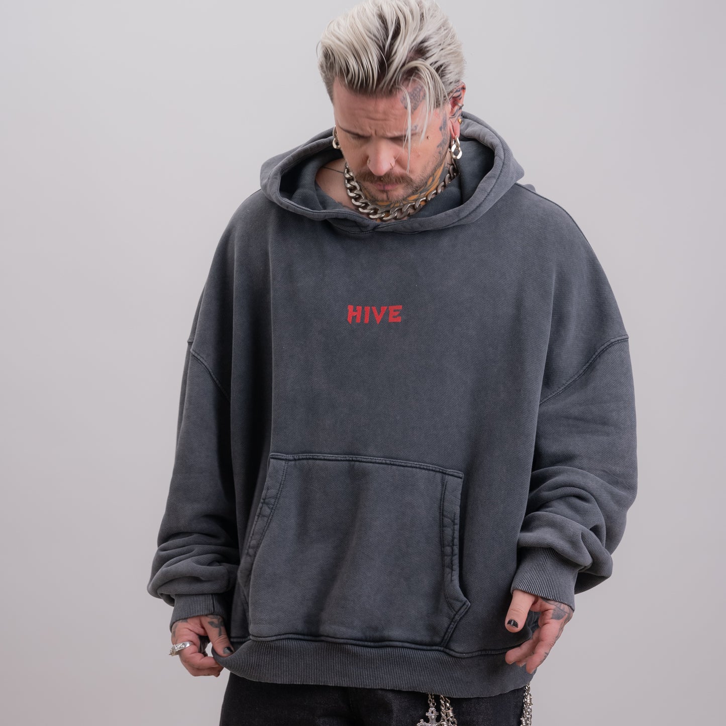 FRONT ROW WARRIOR HOODIE RED